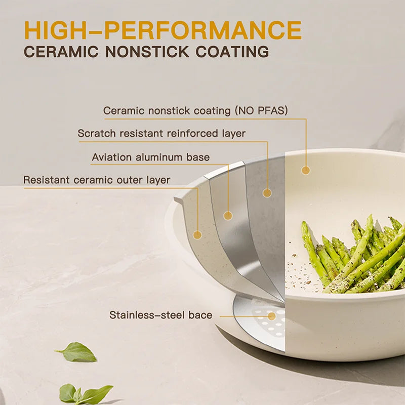 21Pcs Pots and Pans Set