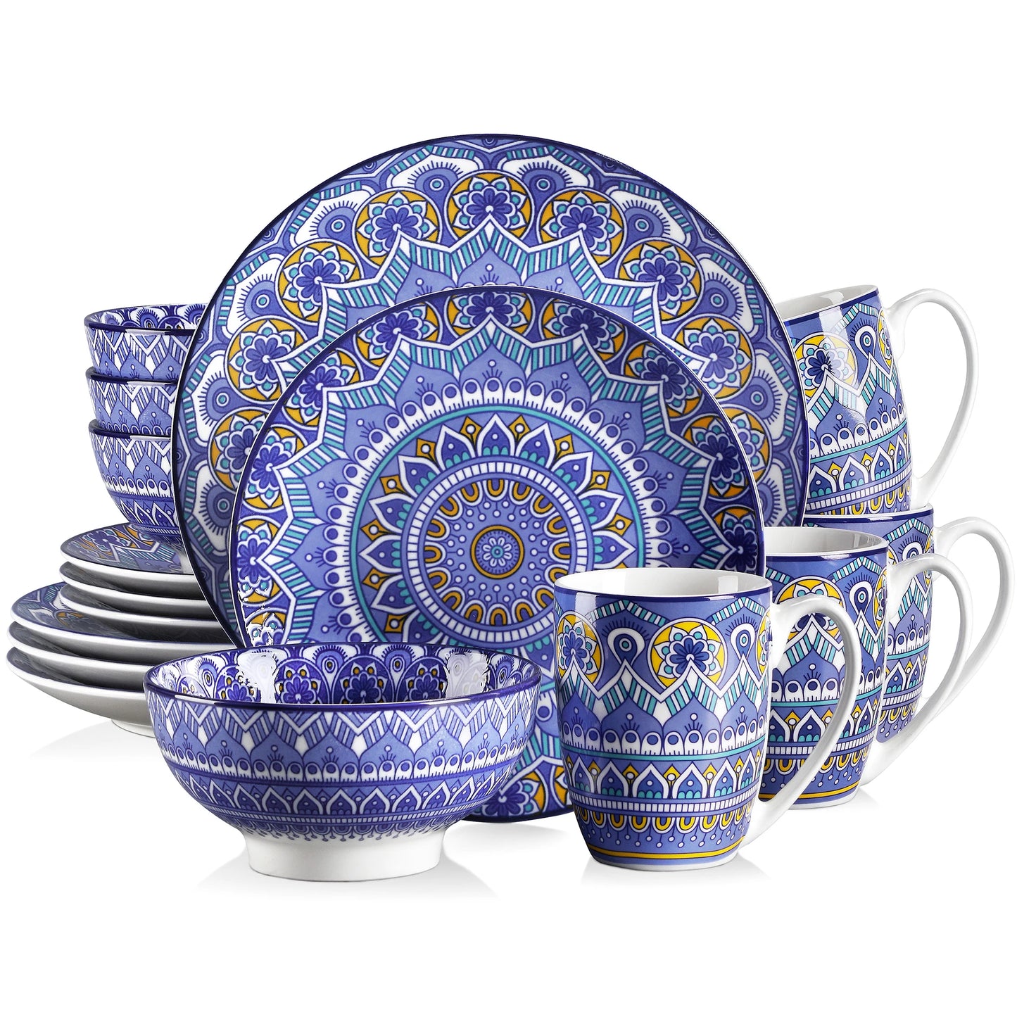 Bohemian Mandala Ceremic Dinnerware Set