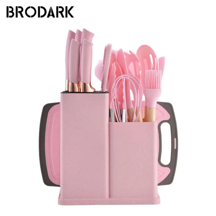 19pcs Silicone Brodark Kitchenware Set