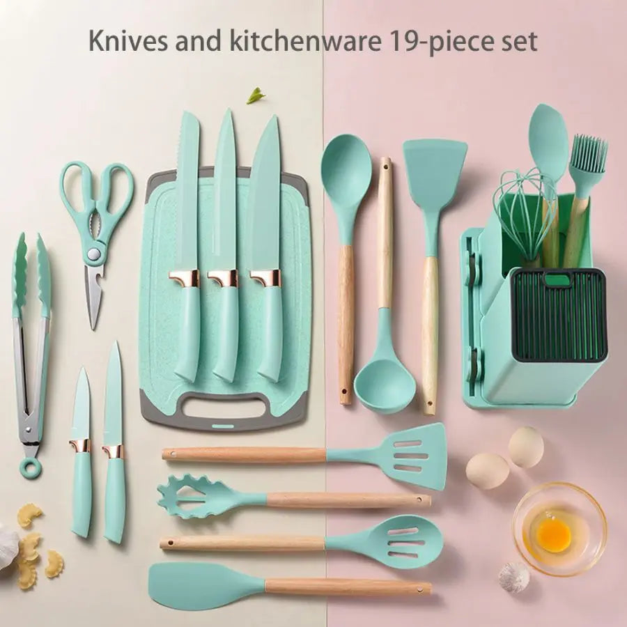 19pcs Silicone Brodark Kitchenware Set