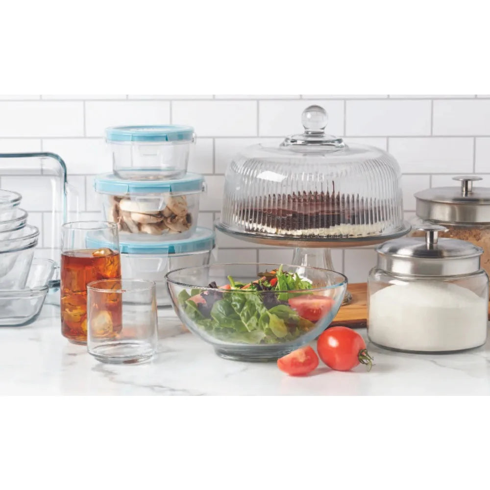 Glass Candy Jar with Silver Lid