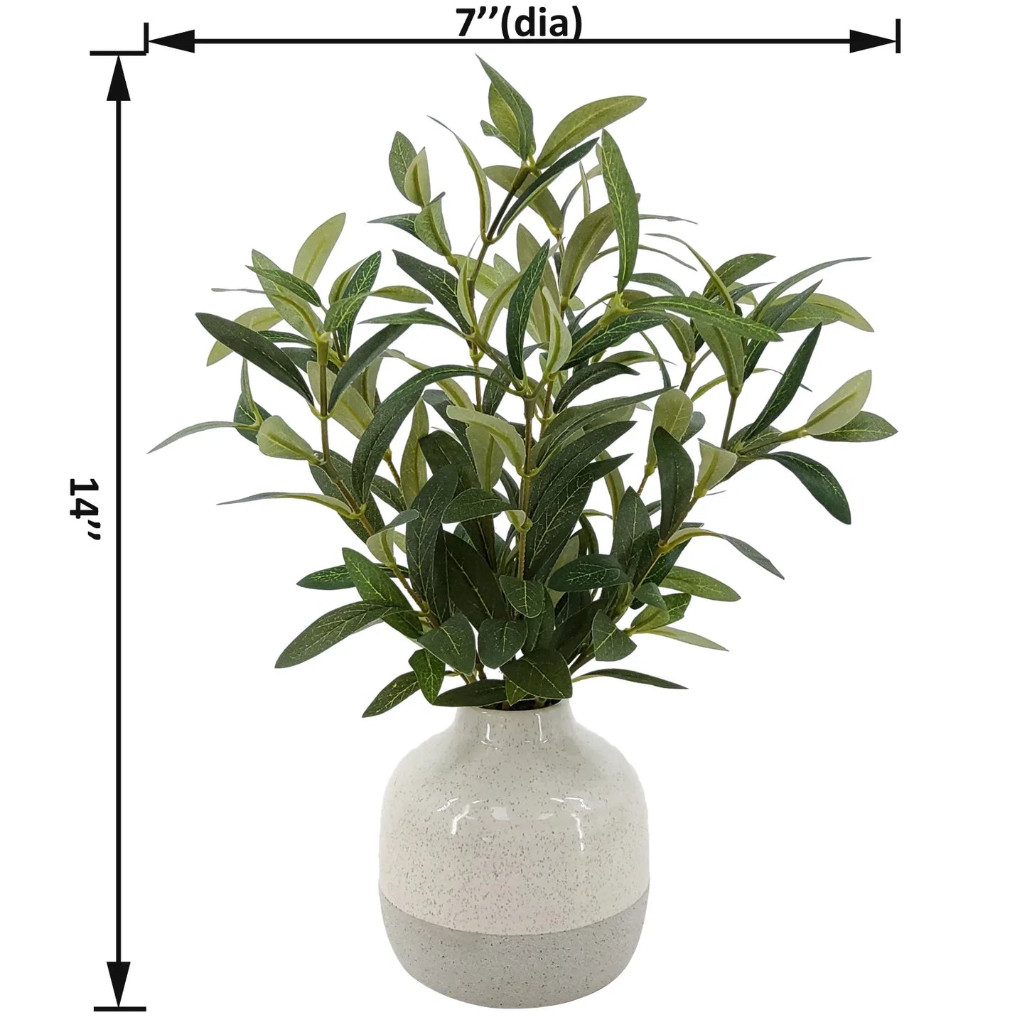 14" Indoor Artificial Olive Plant
