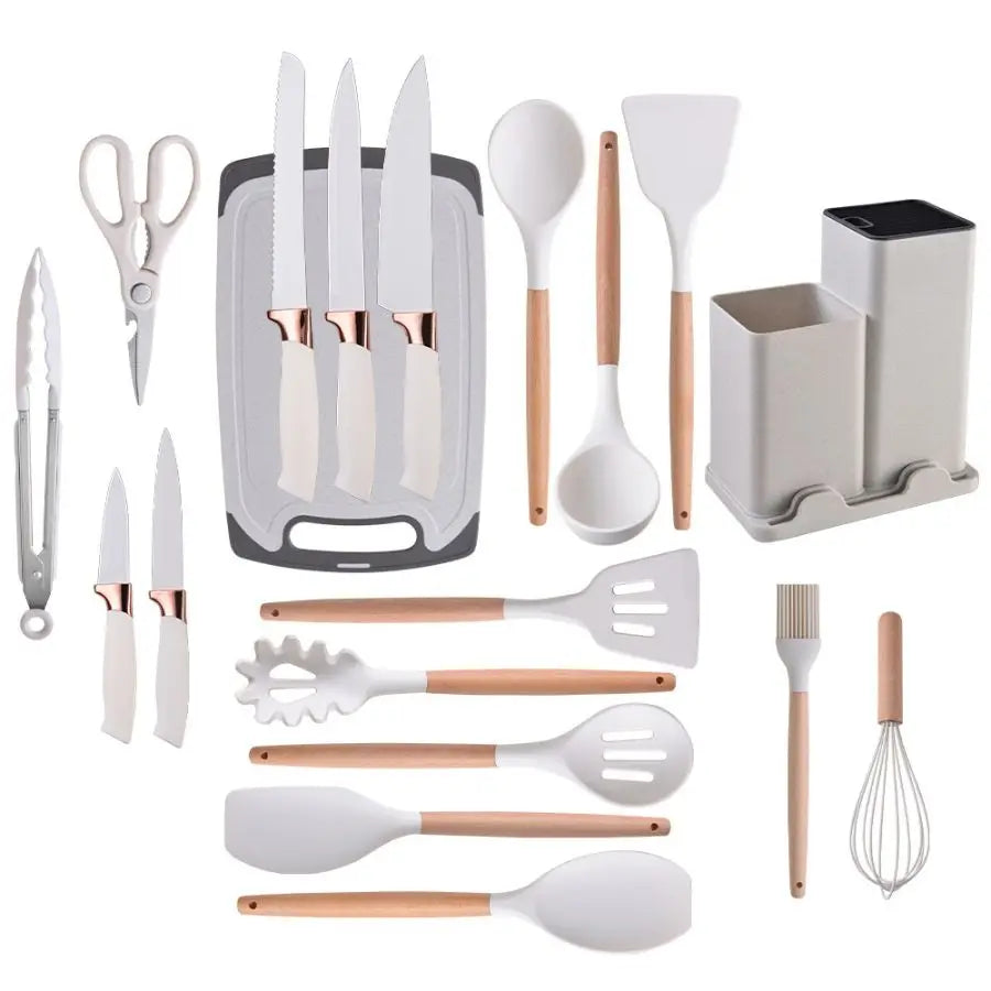 19pcs Silicone Brodark Kitchenware Set
