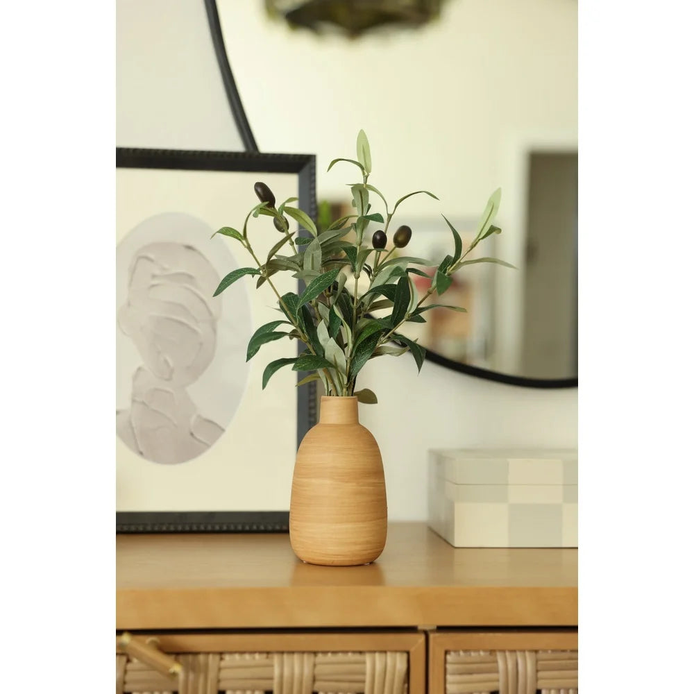 15 Inch Artificial Olive Potted Plant