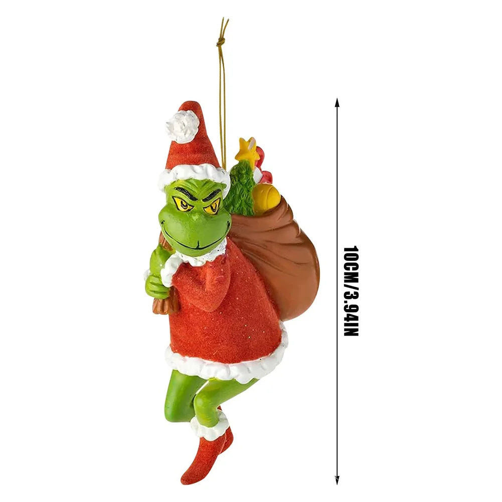 18Pcs Acrylic Christmas Tree Grinch Ornaments