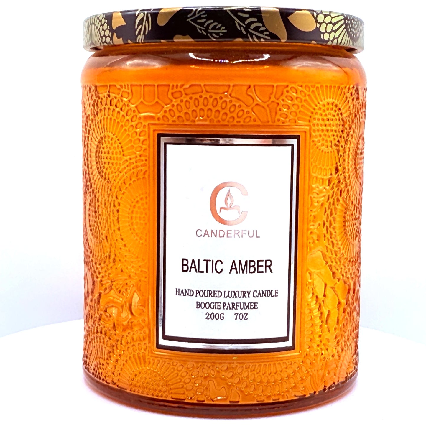 Embossed Glass Scented Candles