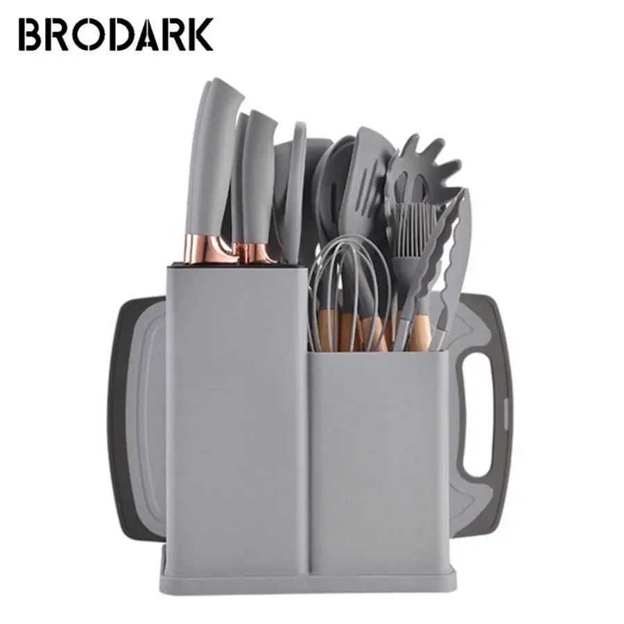 19pcs Silicone Brodark Kitchenware Set