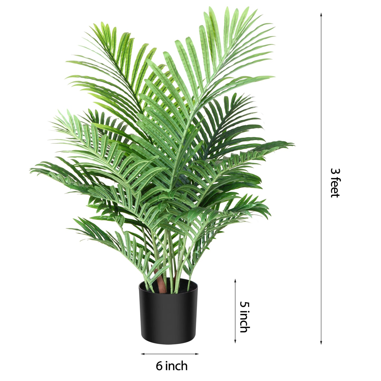 Artificial Areca Palm Plant with 15 Trunks