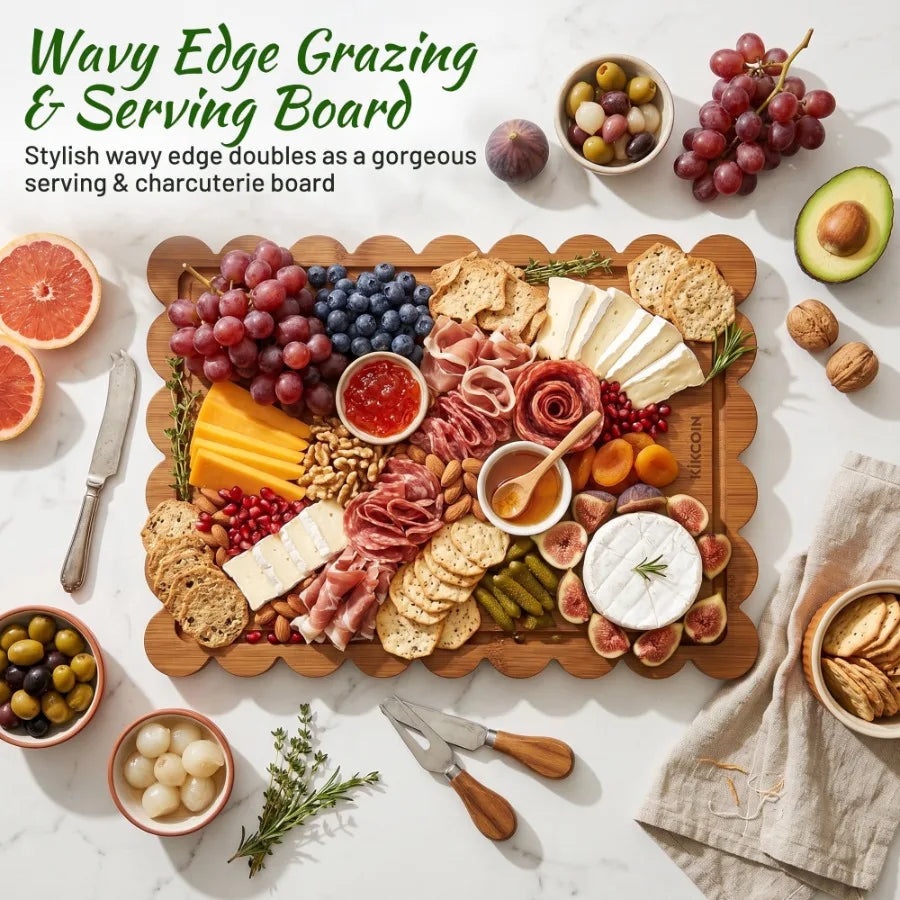 4Pcs Bamboo Cutting Board Set