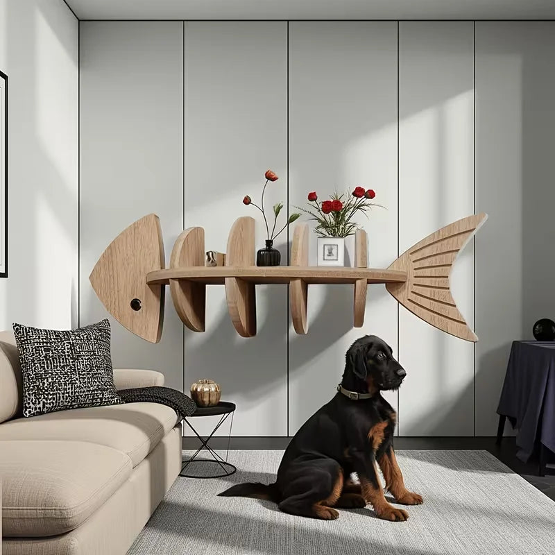 Friendly Fishbone Wall Shelves
