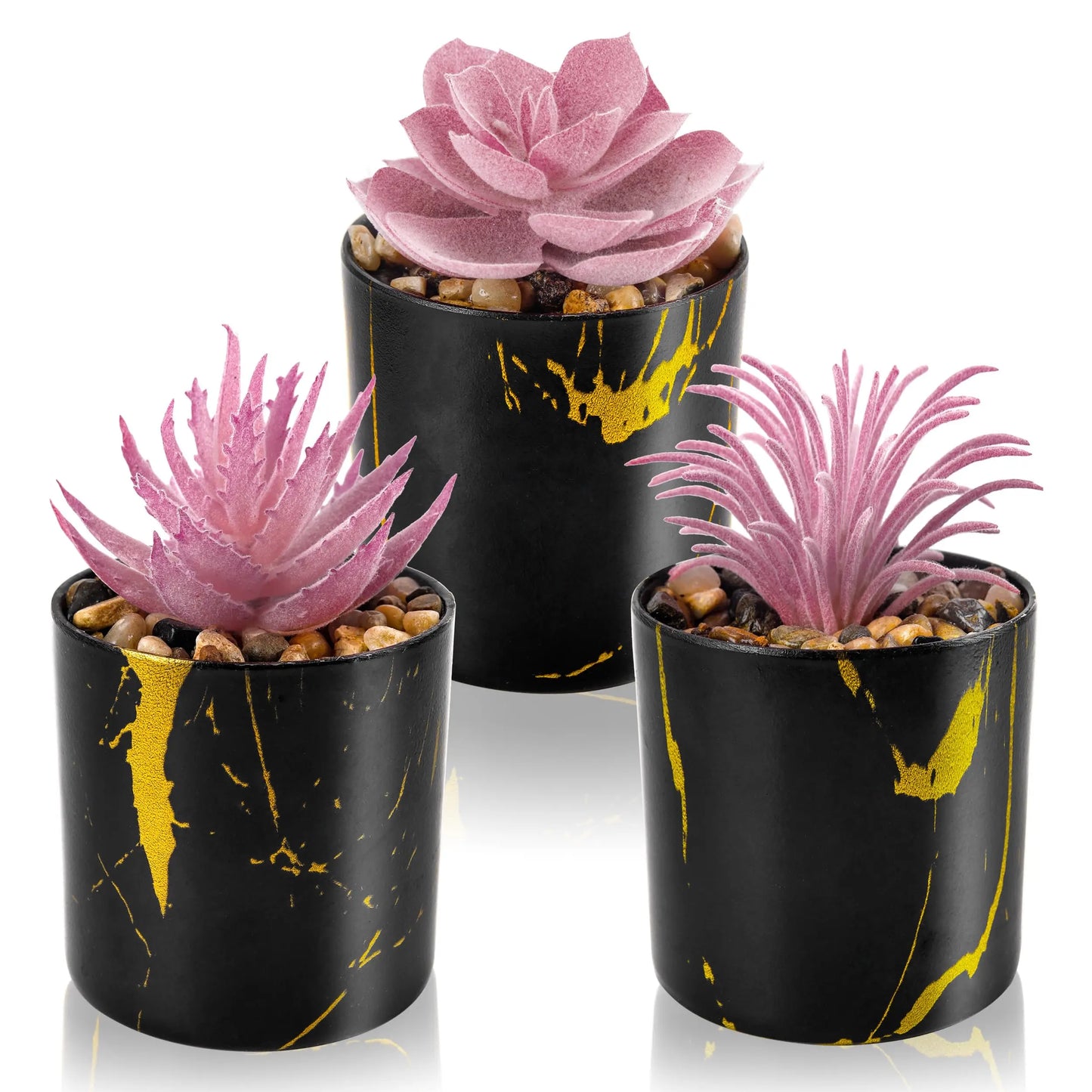 3 Pack Small Fake Plants