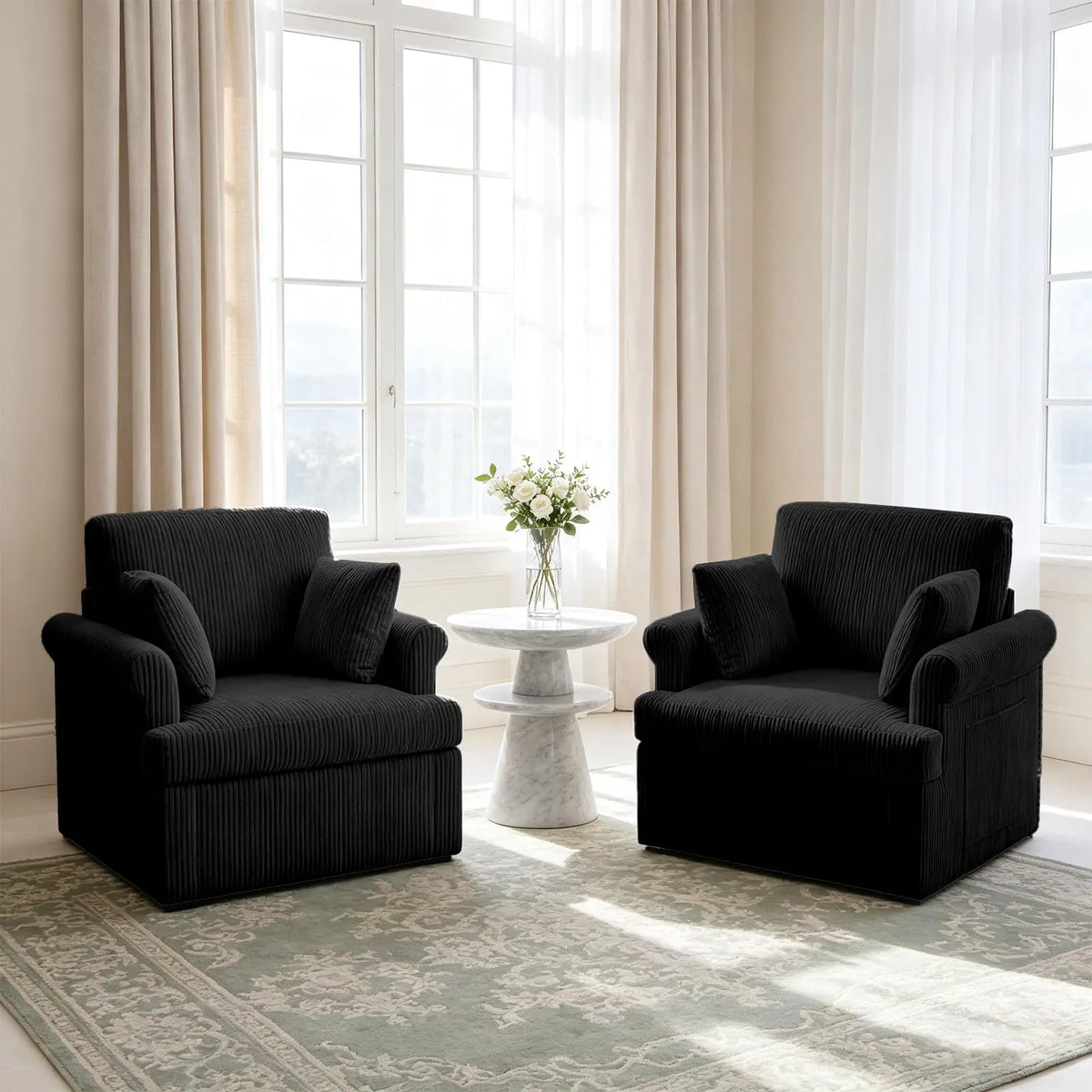 39 Inch Swivel Accent Chair