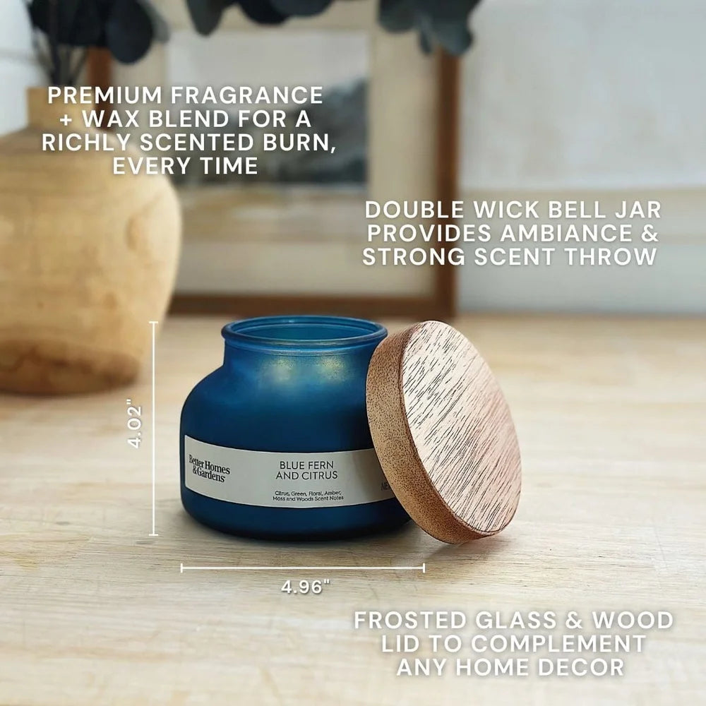 Blue Fern Citrus Scented Candle