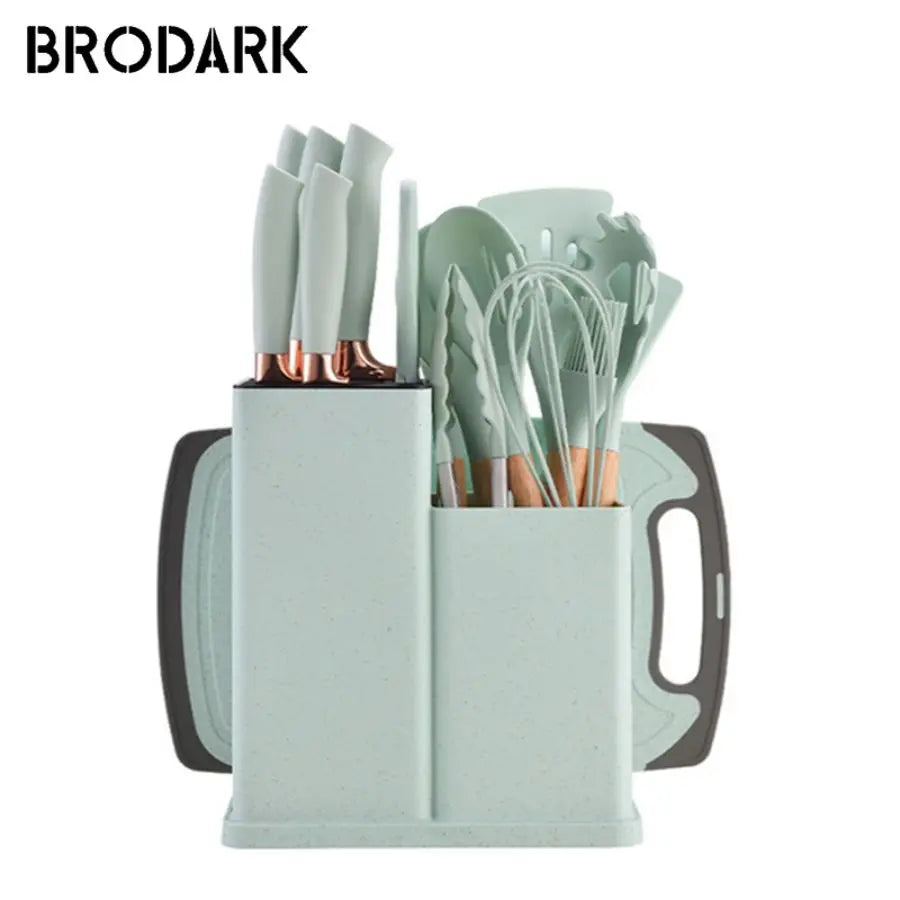 19pcs Silicone Brodark Kitchenware Set