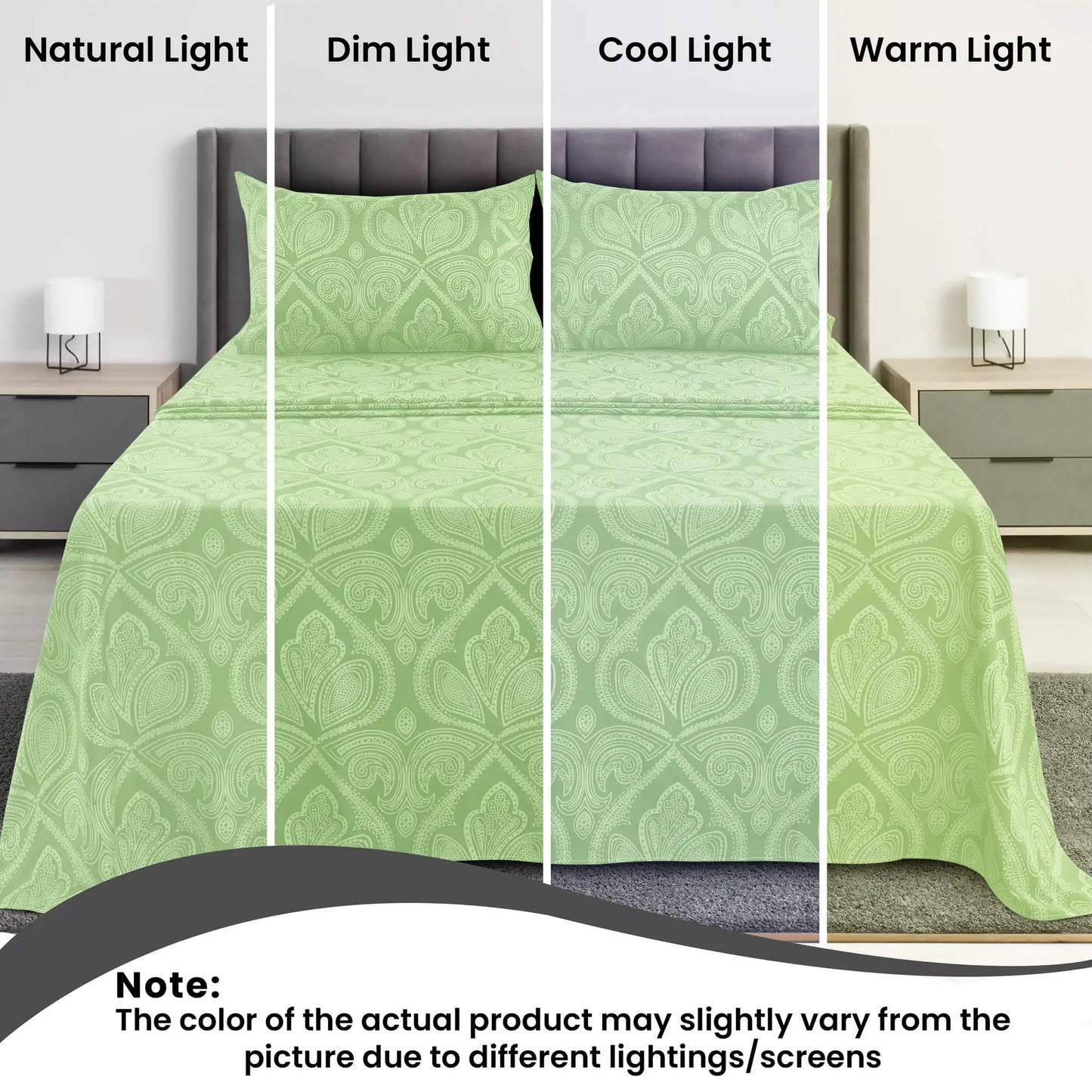 4 Piece Paisley Sheet Set