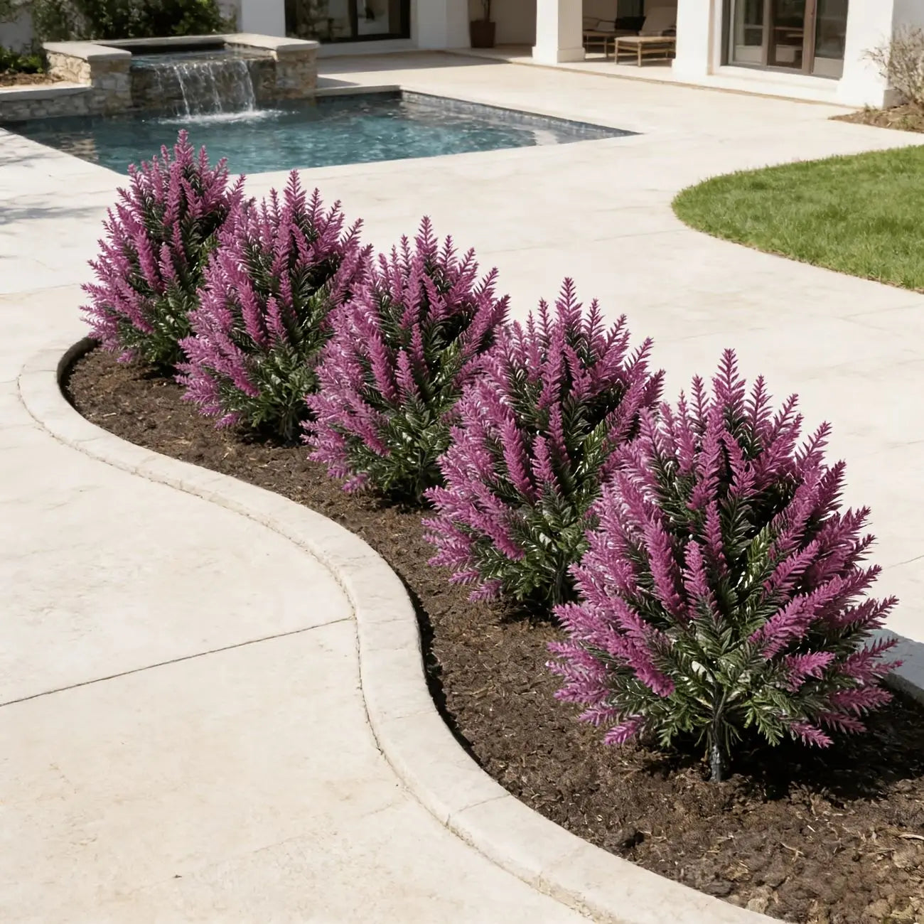Artificial Lavender Topiary Tree