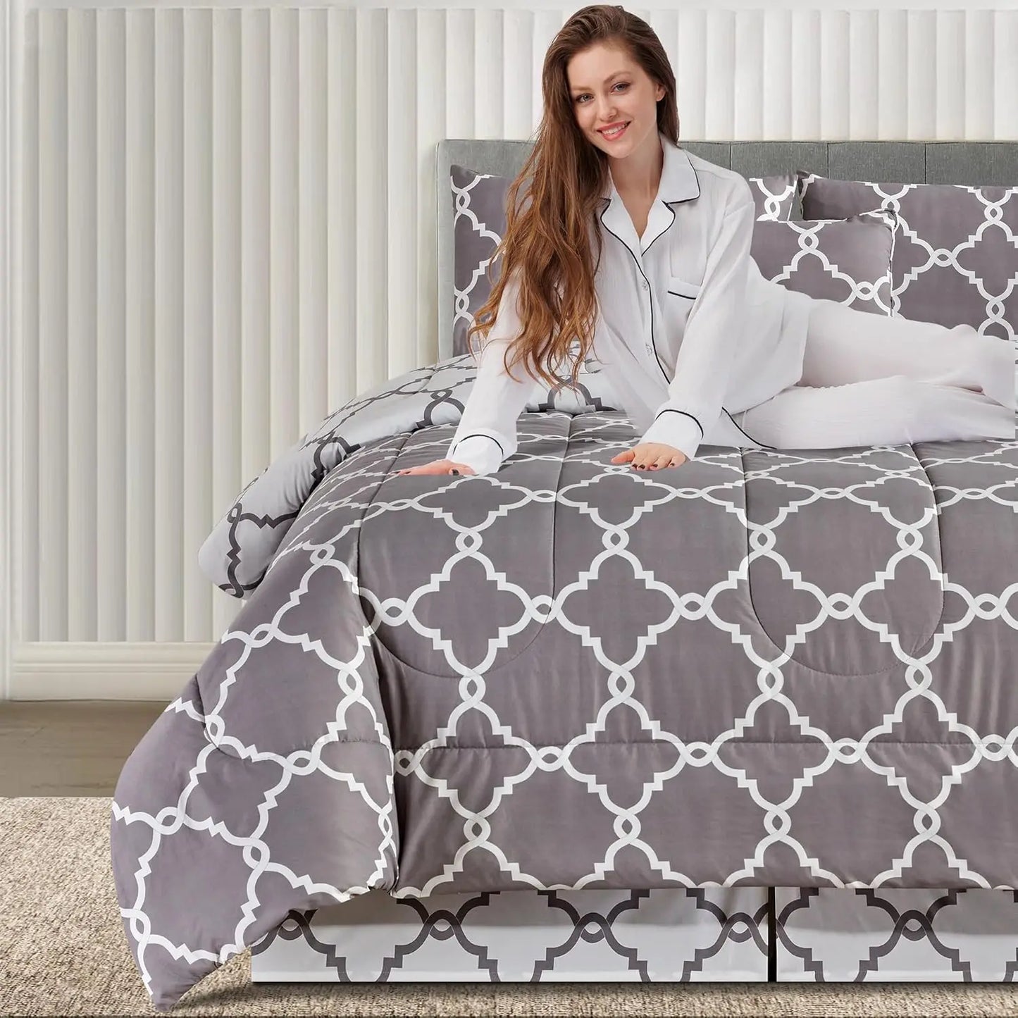 Reversible 5pc Comforter Set