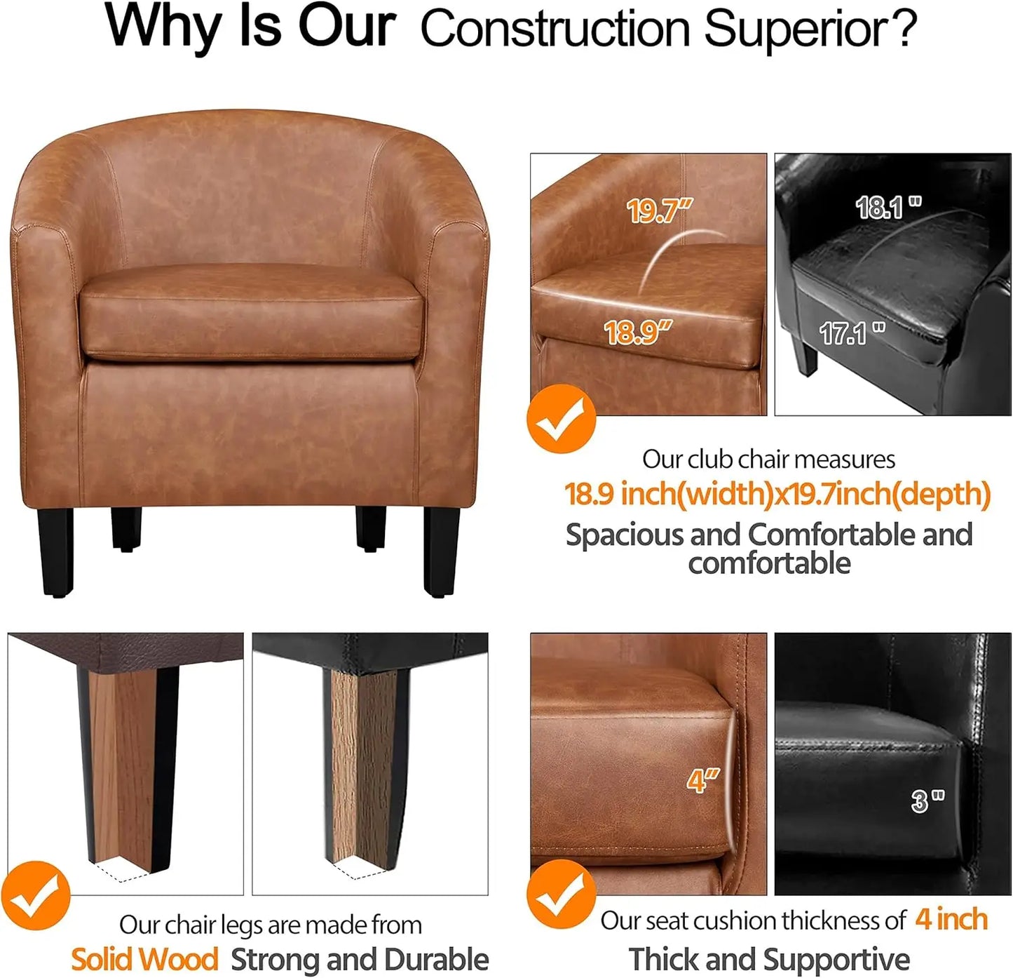 Accent Chairs Set of 2