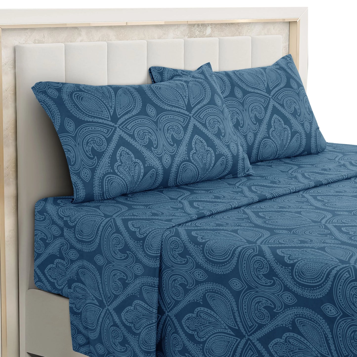 4 Piece Paisley Sheet Set