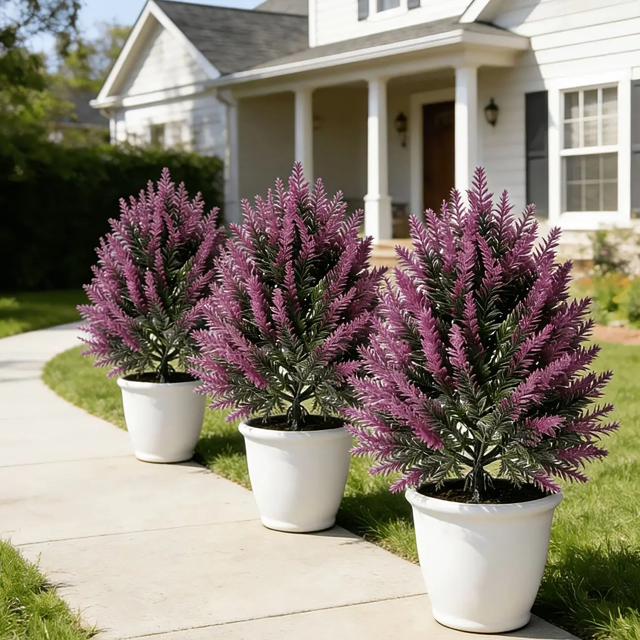 Artificial Lavender Topiary Tree