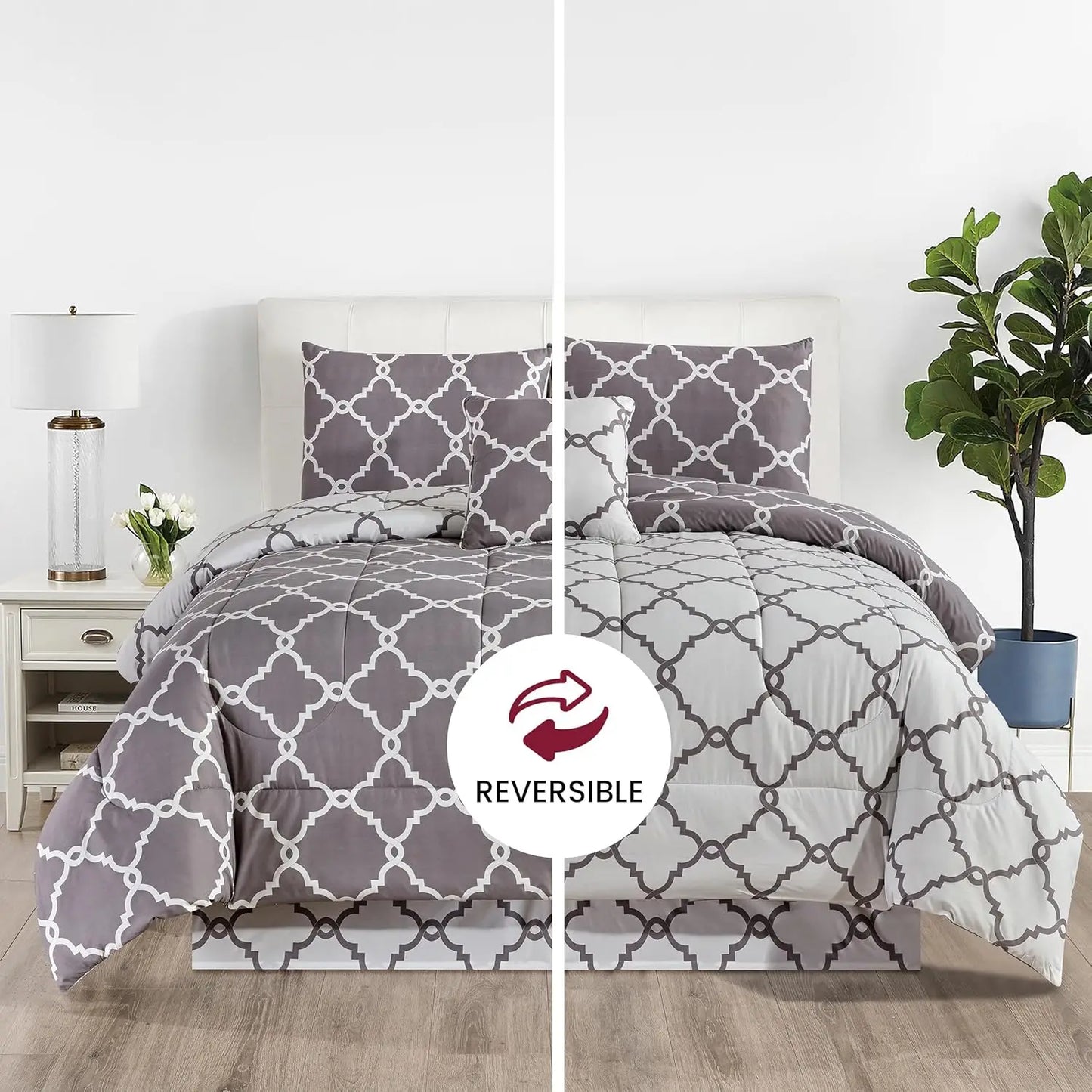 Reversible 5pc Comforter Set
