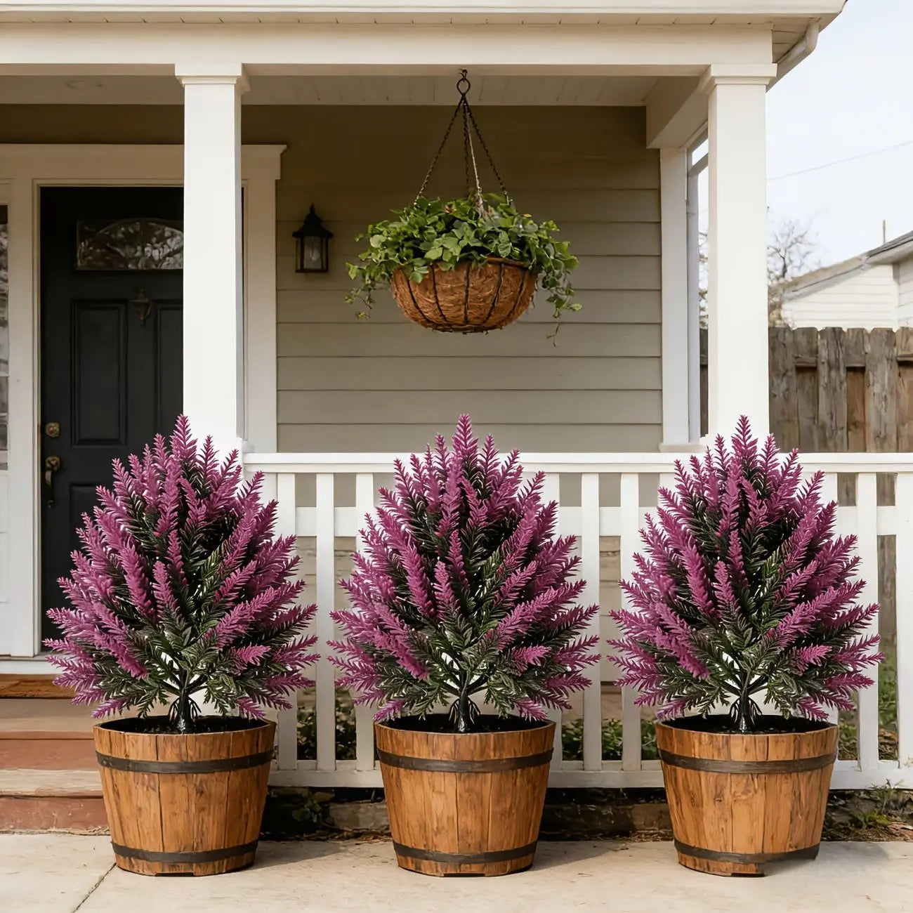 Artificial Lavender Topiary Tree