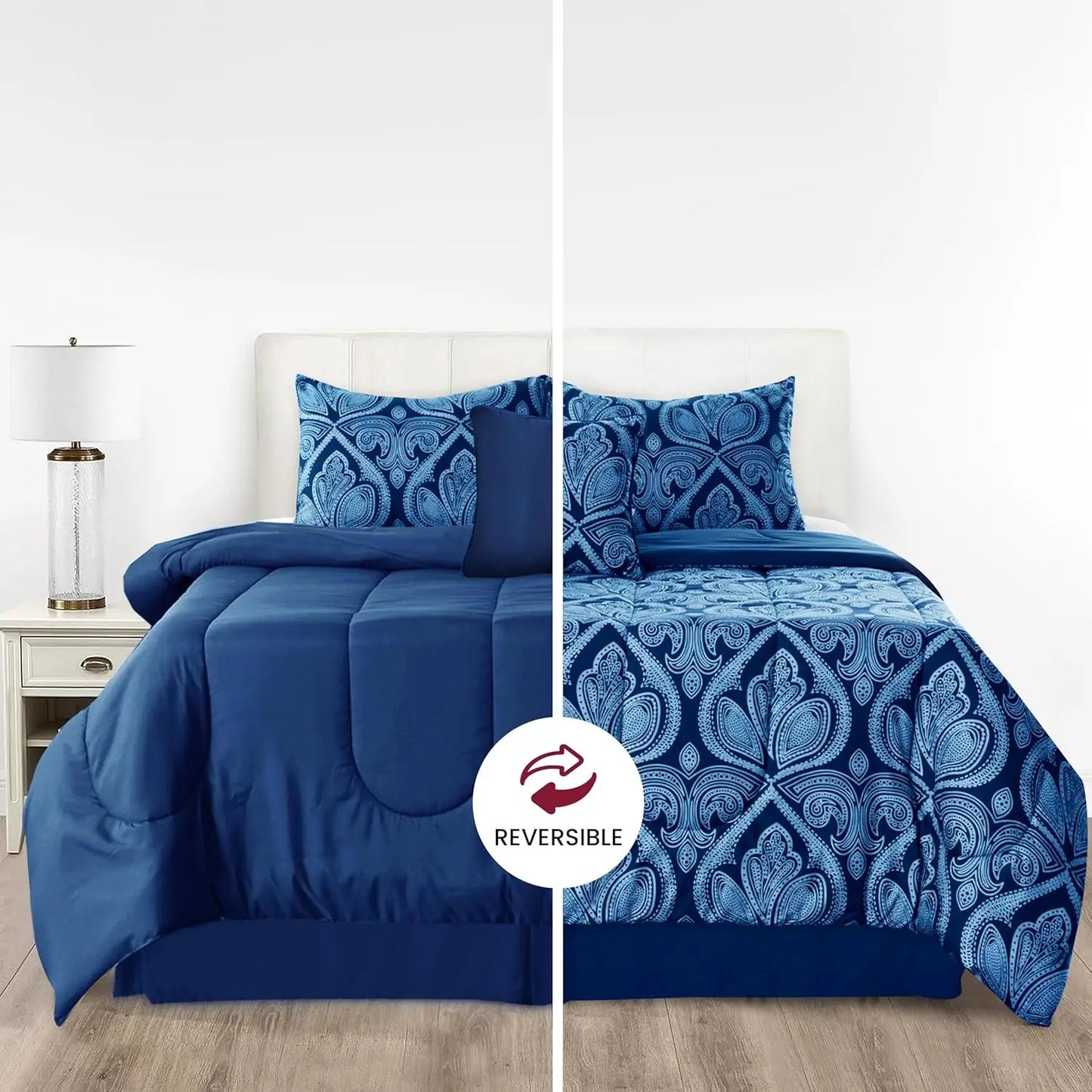 Reversible 5pc Comforter Set