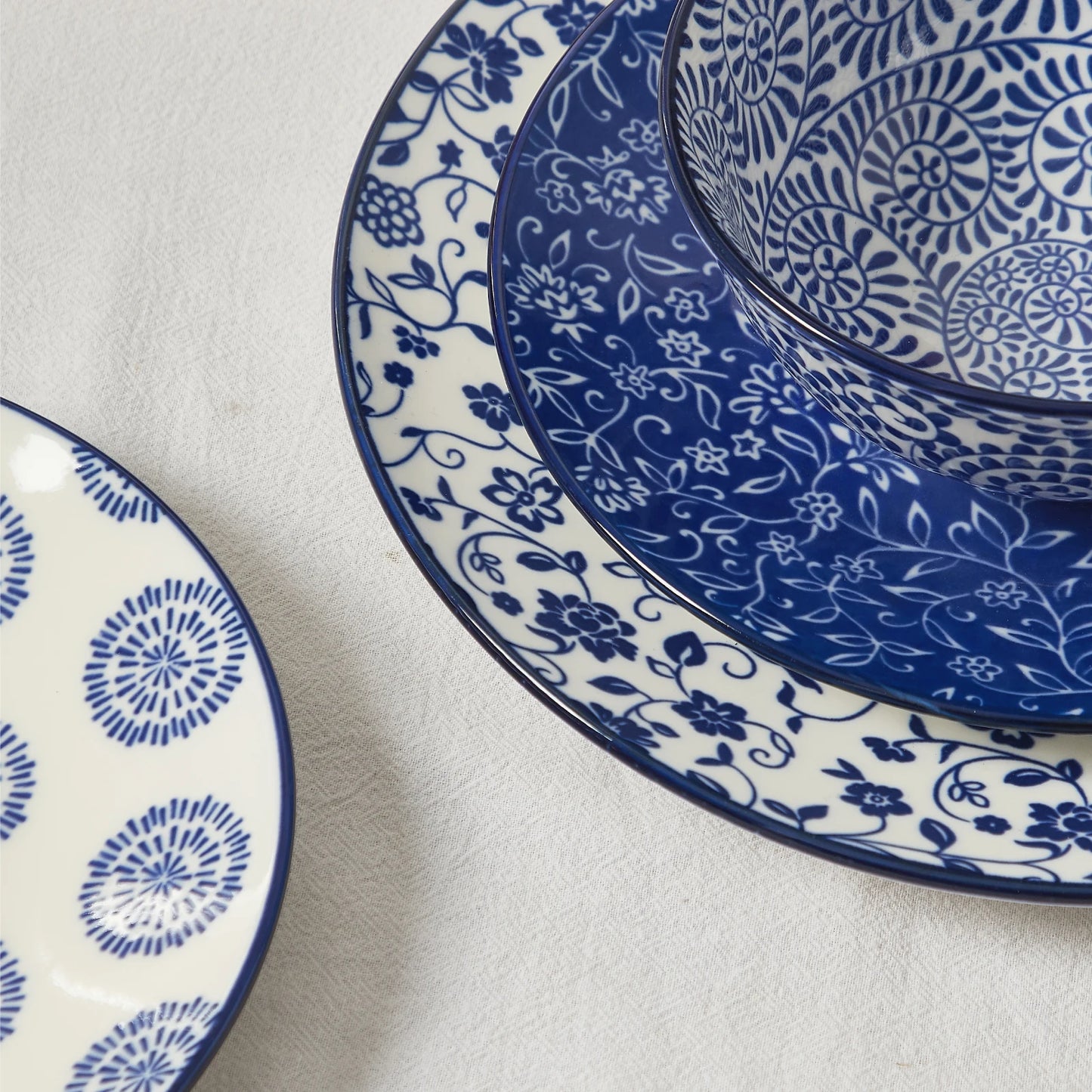 6PCS Ceramic Salad Plates Set
