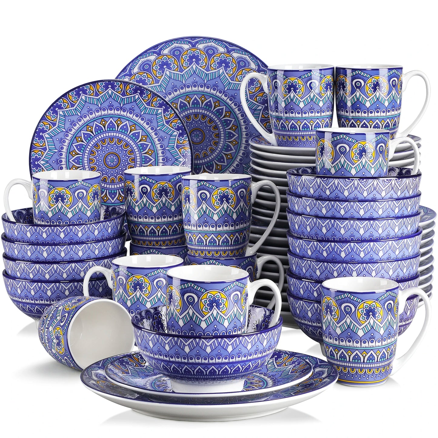 Bohemian Mandala Ceremic Dinnerware Set