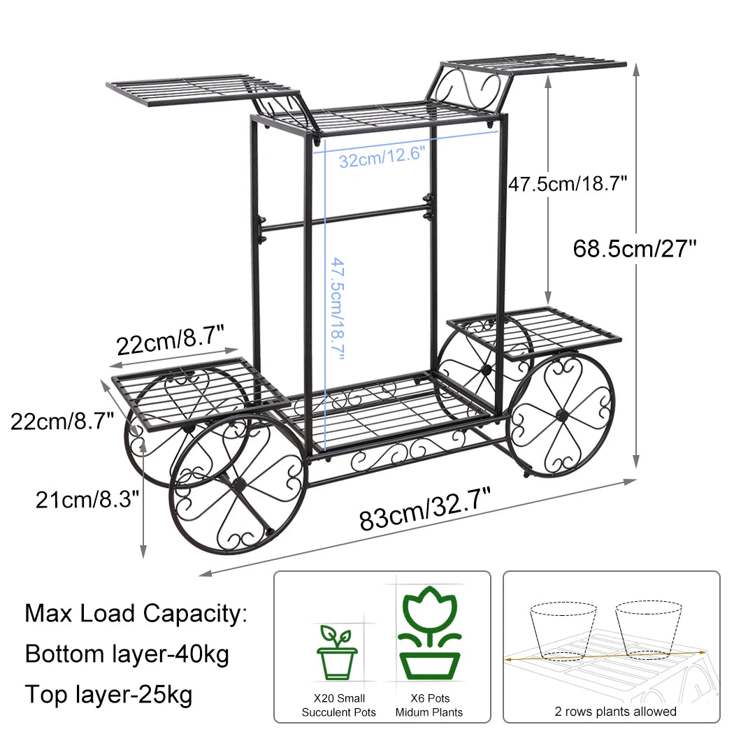 Large Metal Plant Stand 6 Tier
