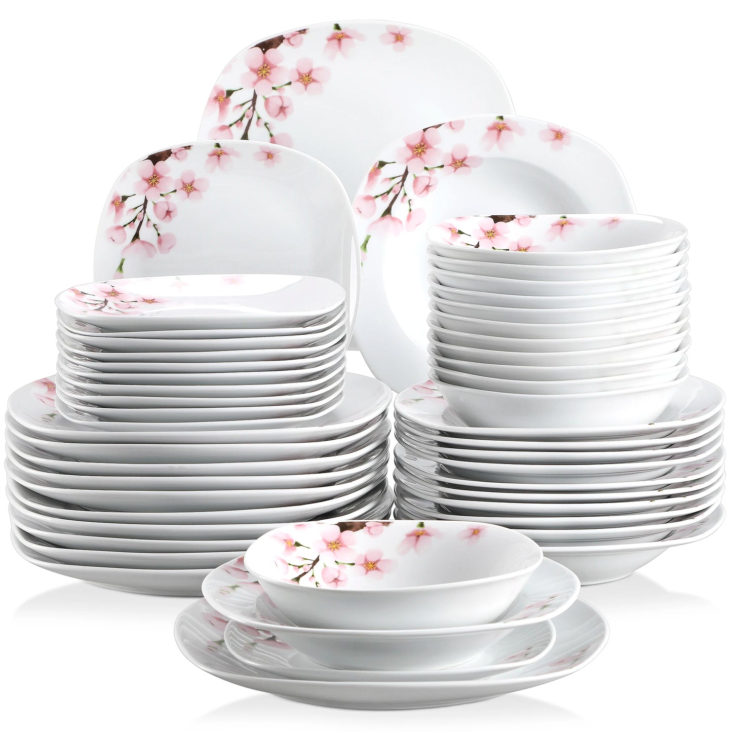 8-Piece Porcelain Ceramic Tableware