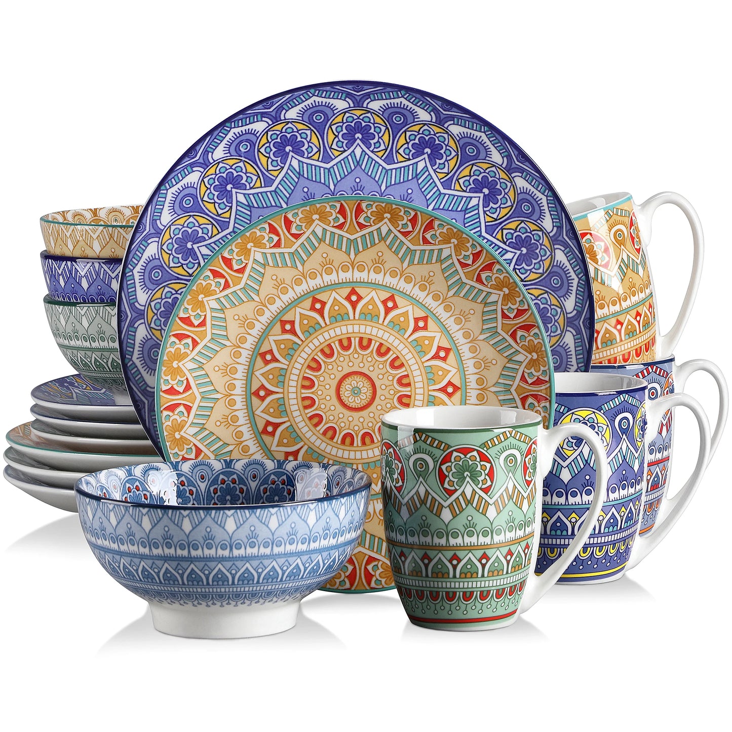 Bohemian Mandala Ceremic Dinnerware Set
