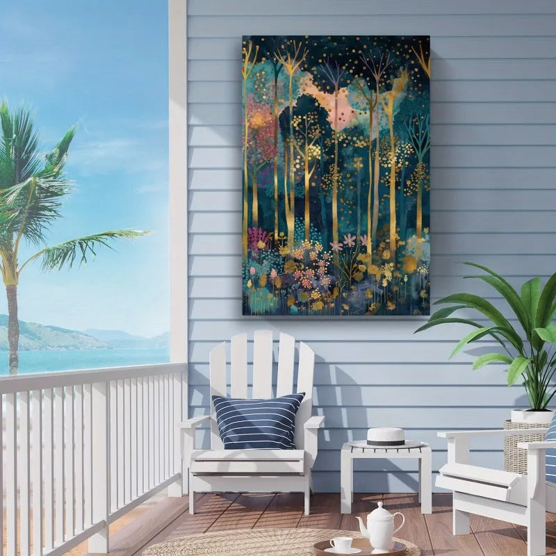 Canvas Abstract Forest Wall Painting