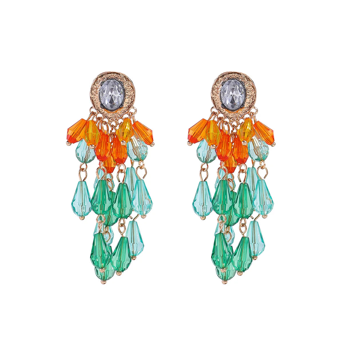Bohemian Crystal Earrings Set
