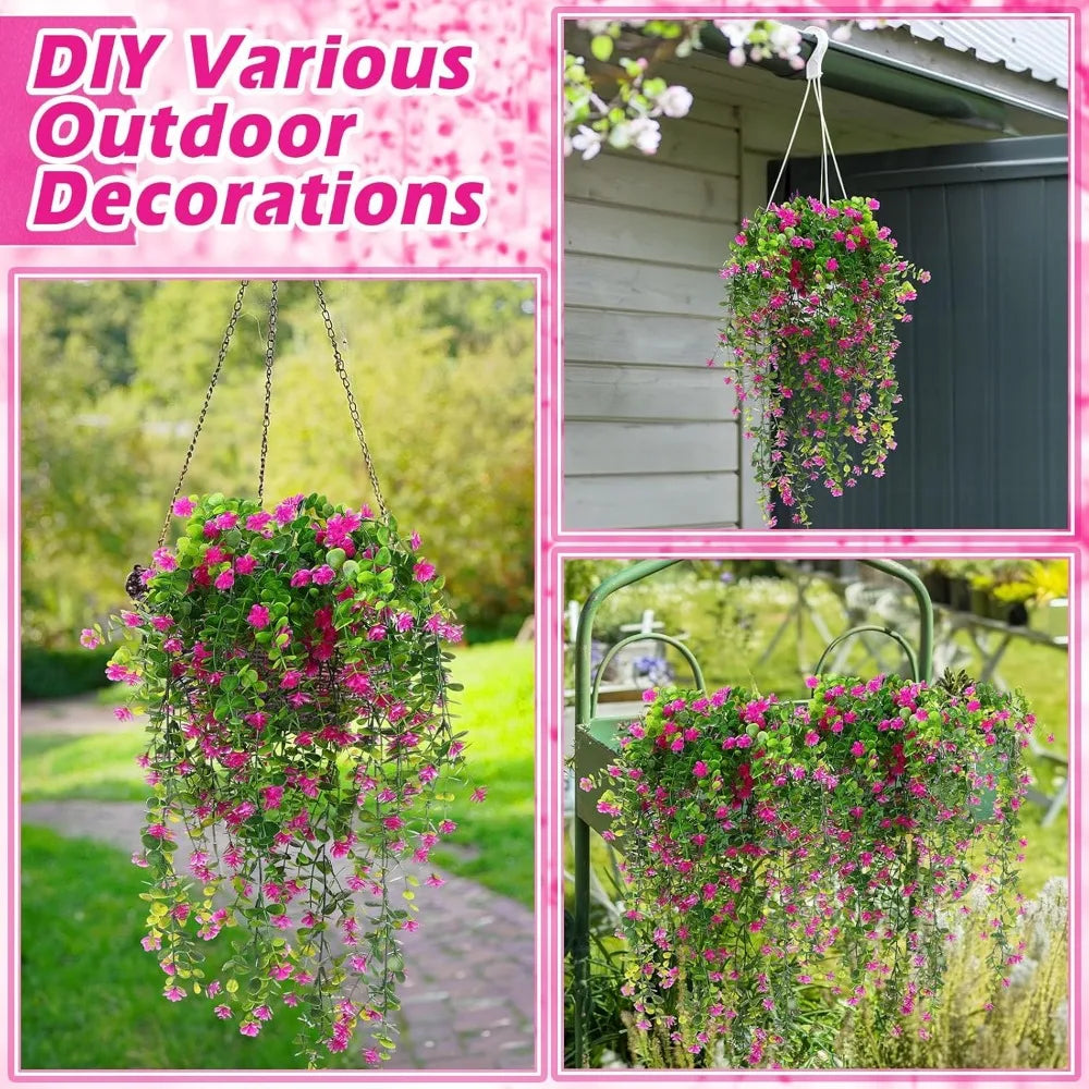 6 Pcs Artificial Hanging Ferns