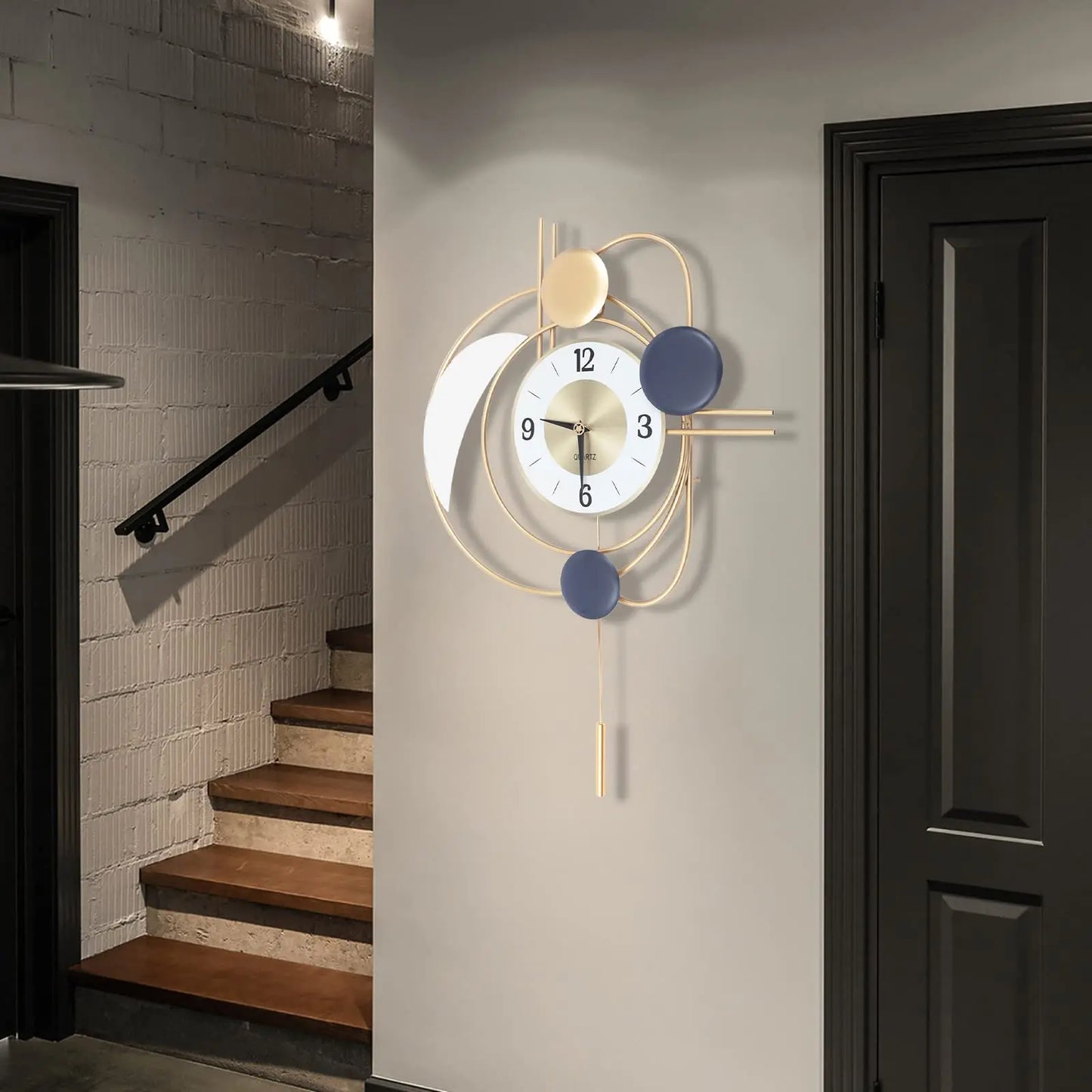 Large Metal  Wall Clock