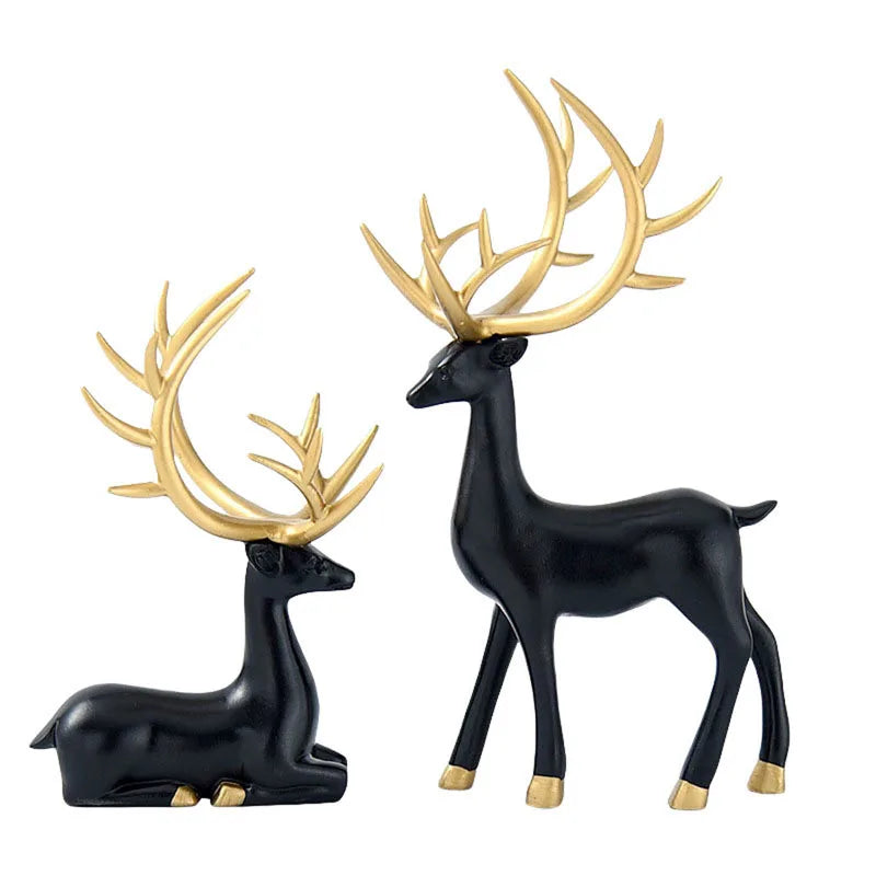 Handcrafted Wooden Deer Figurine