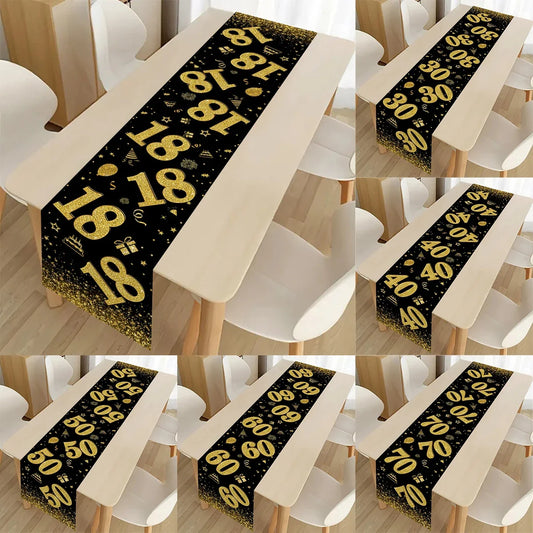Black Gold Table Runner