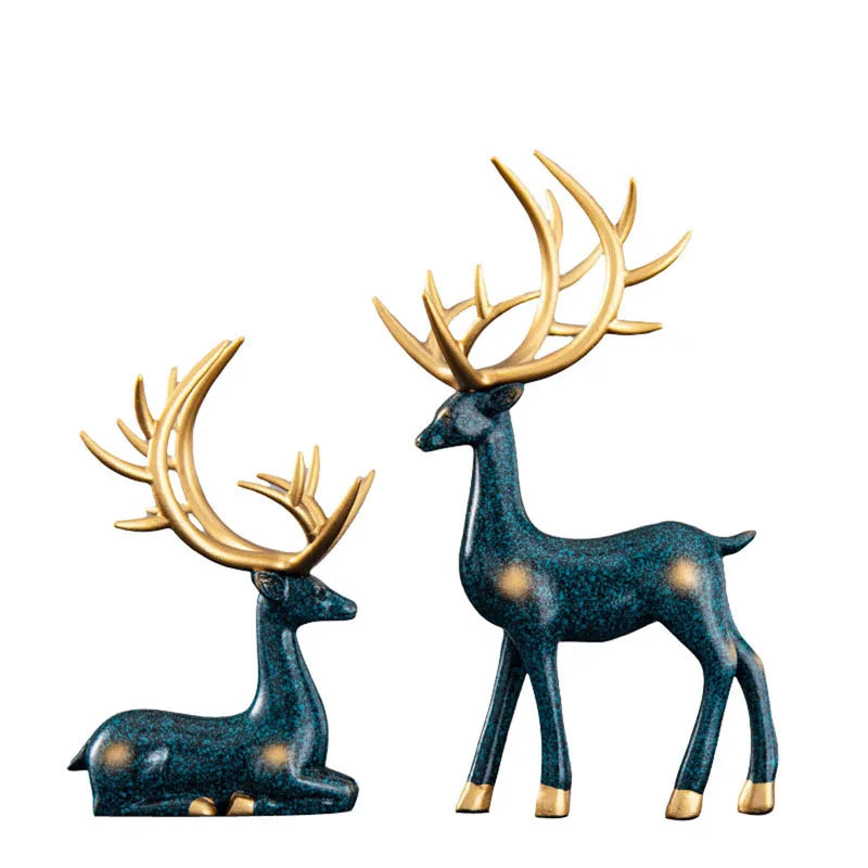 Handcrafted Wooden Deer Figurine