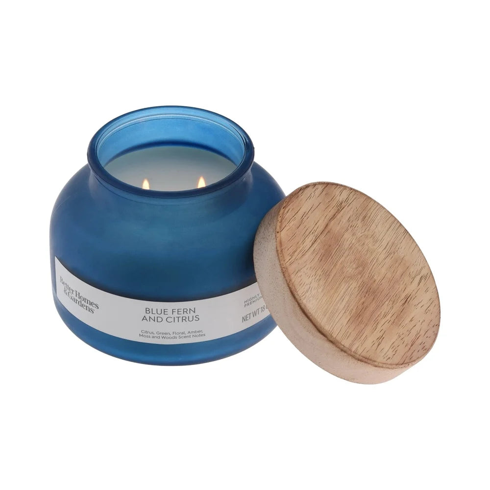 Blue Fern Citrus Scented Candle