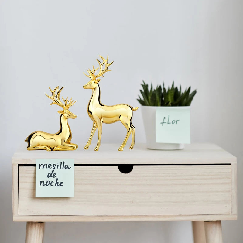 Handcrafted Wooden Deer Figurine