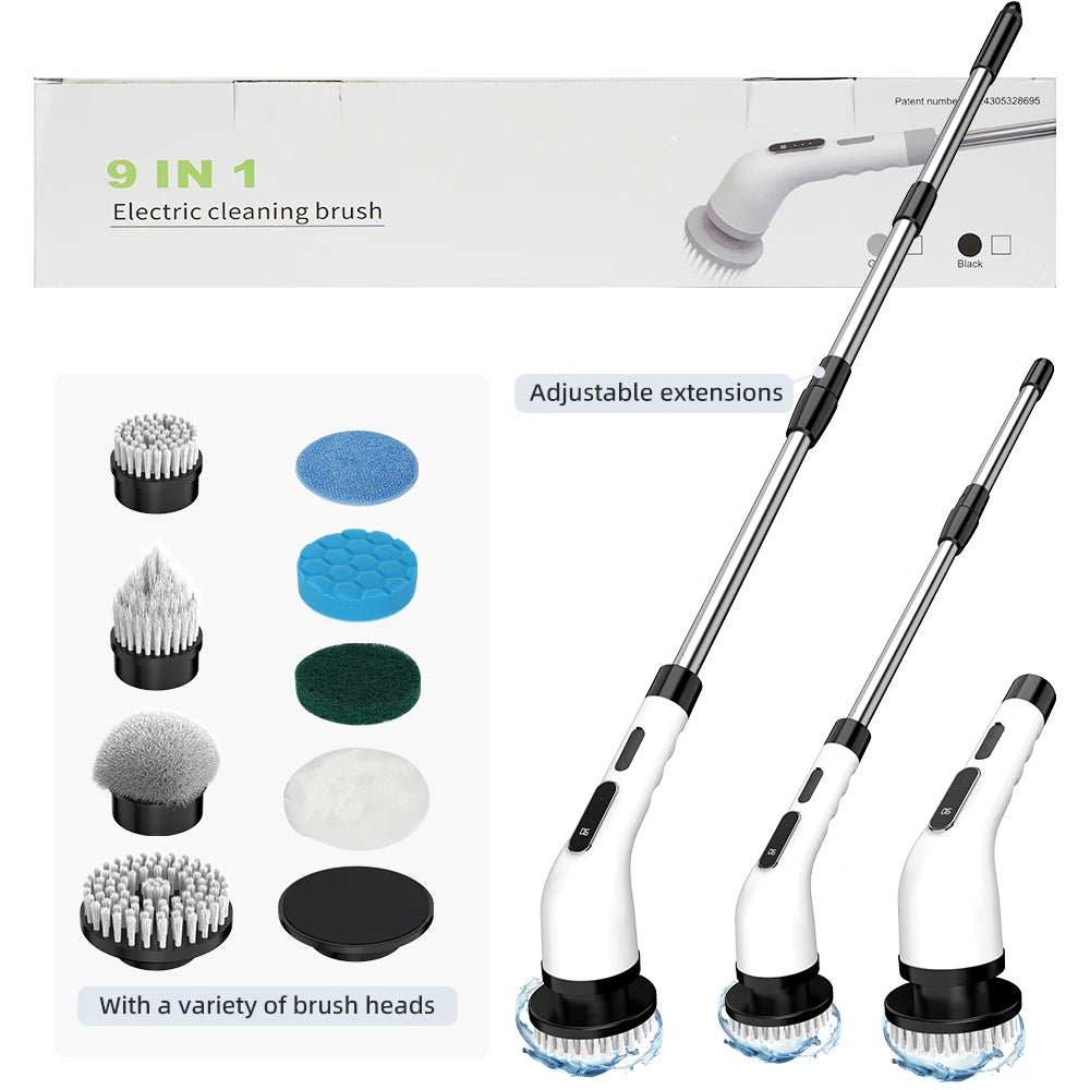 9-in-1 Cordless Cleaning Brush