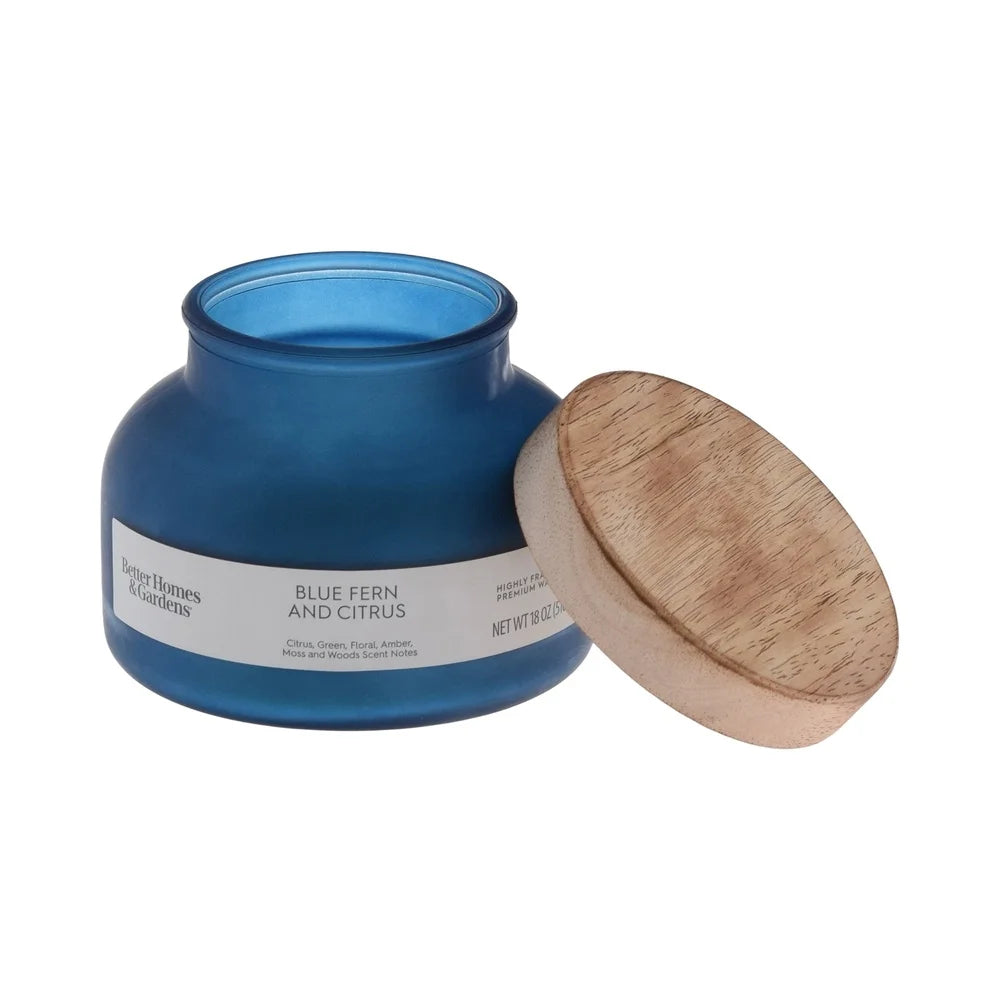 Blue Fern Citrus Scented Candle