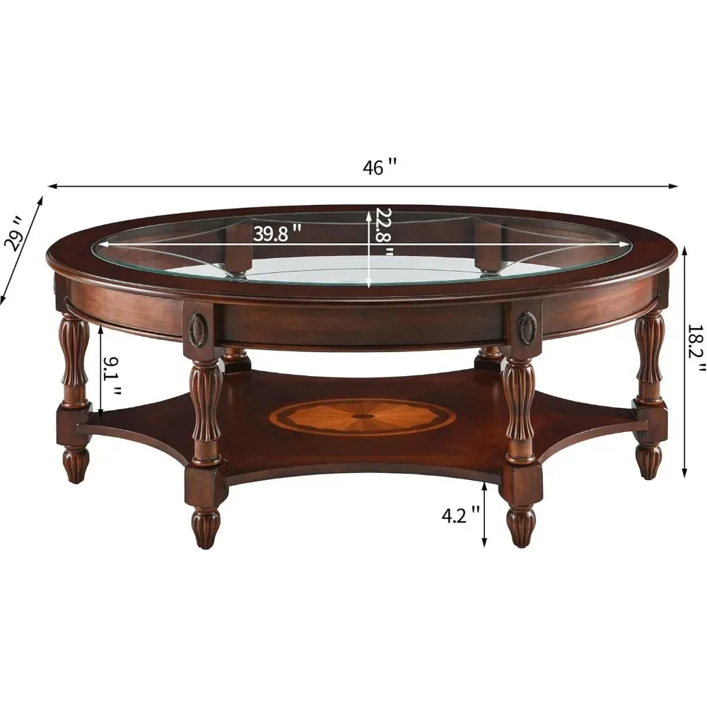 Vintage Wood Coffee Tables Set