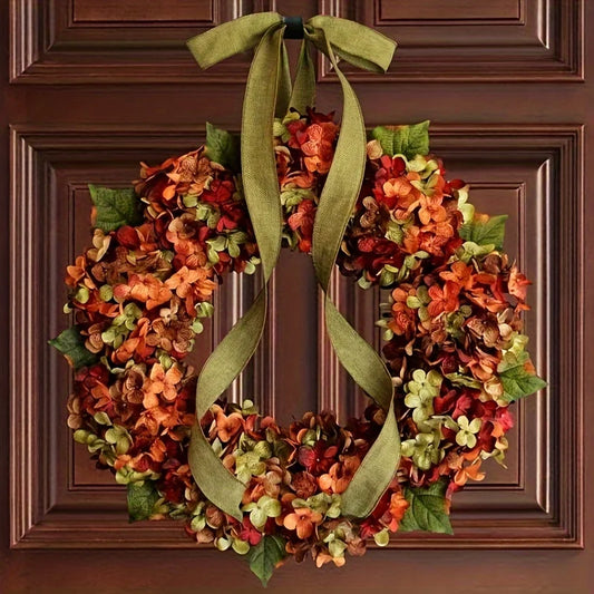 Autumn Hydrangea Wreath