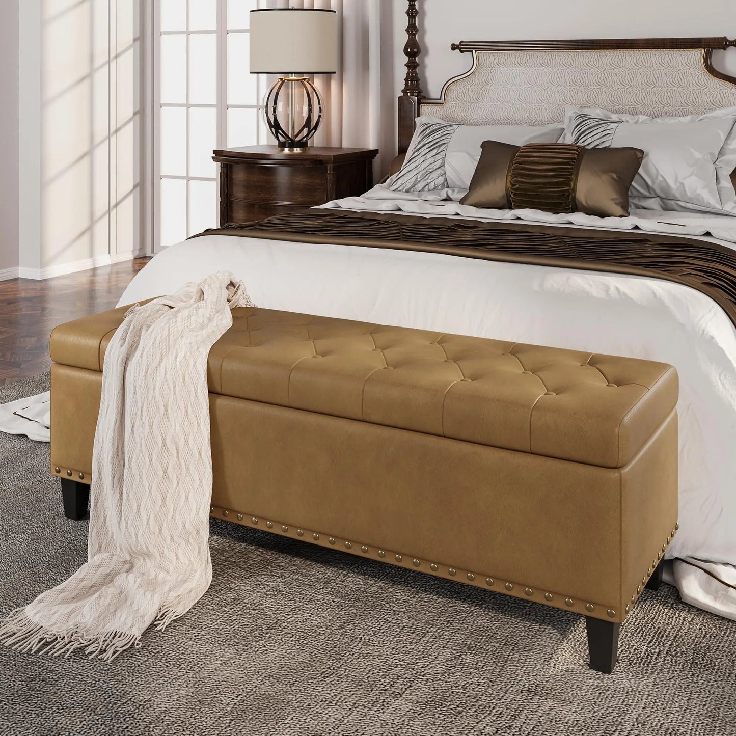 Vabches 51'' Ottoman Storage Bench