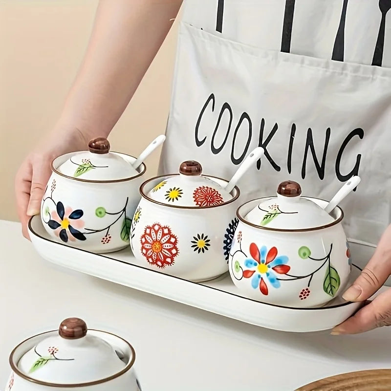 Seasoning Containers with Trays