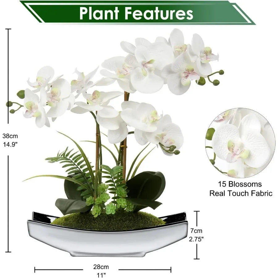 Artificial White Orchid Flowers