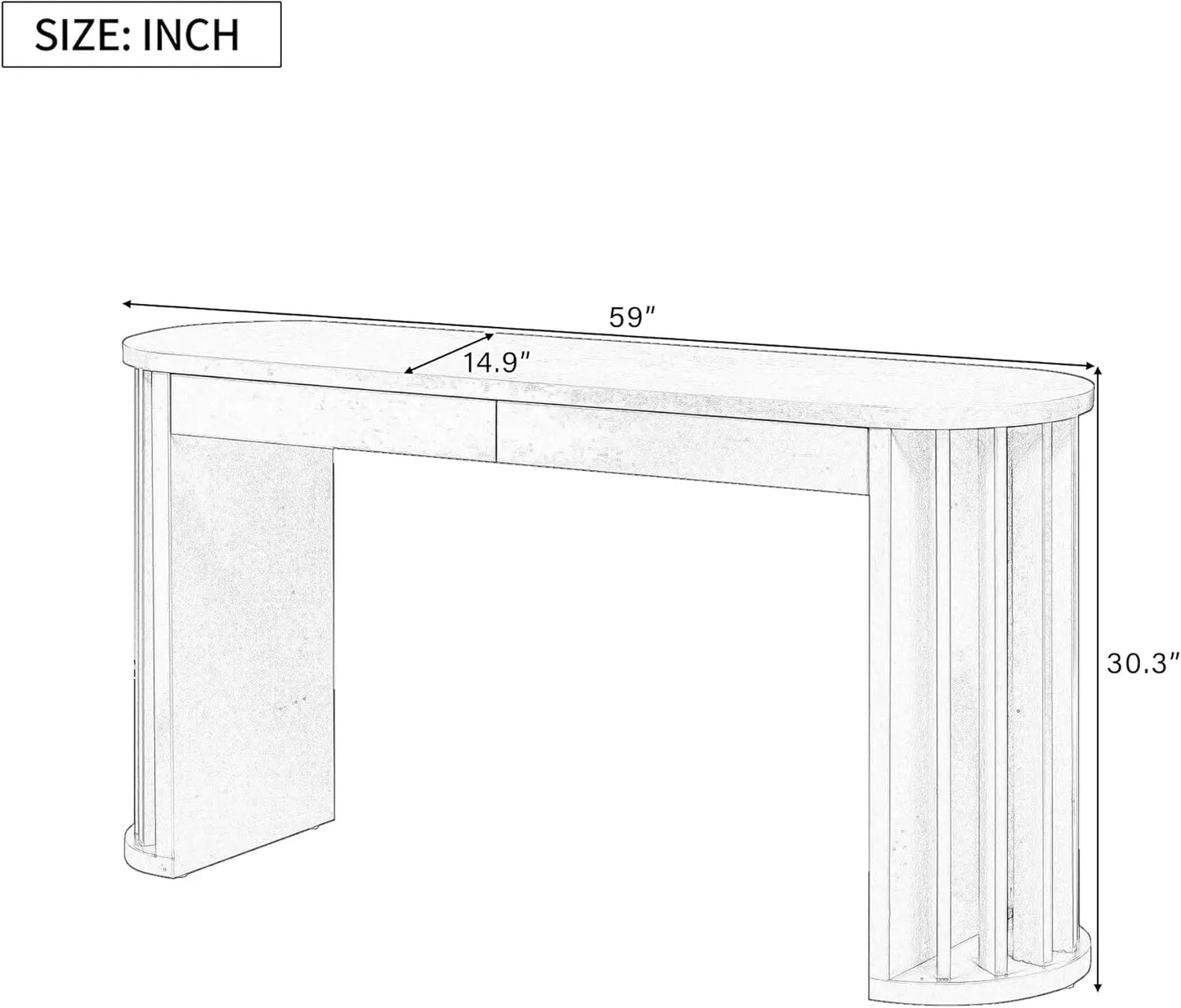Modern Entryway Console Table