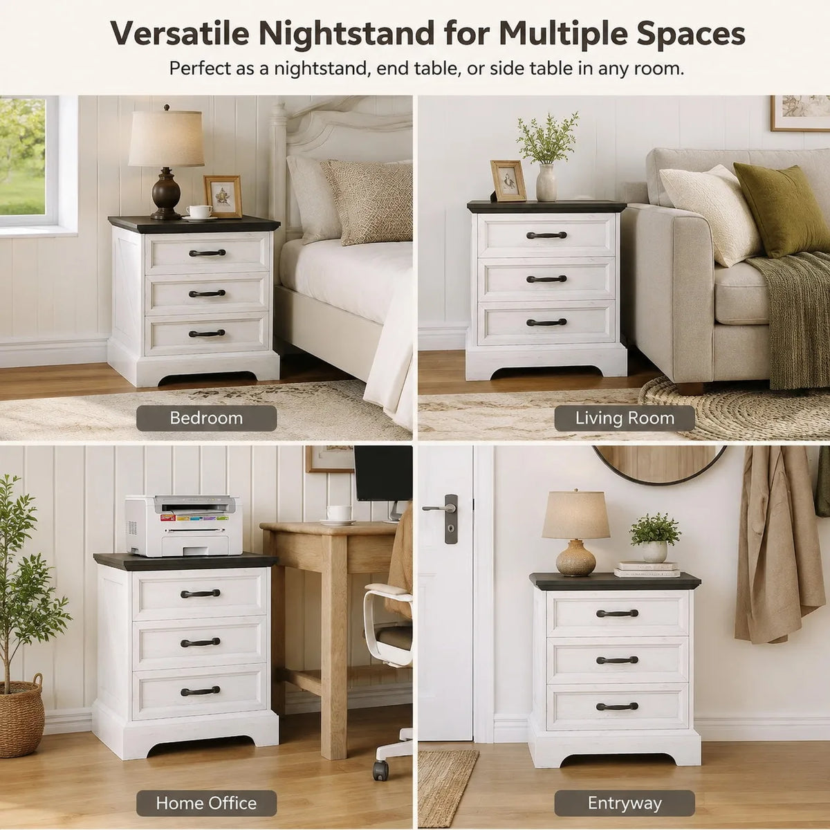 Farmhouse Bedside Cabinet